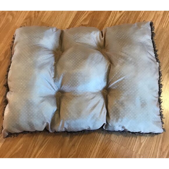 Gray Shag Like Cushion 20"x16" Rectangle Fluffy Accent Pillow - Picture 4 of 6